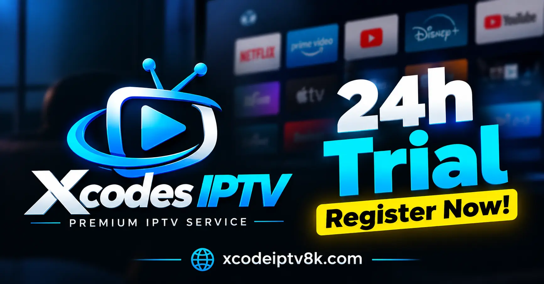 XCode IPTV 8K Free 24-Hour Trial